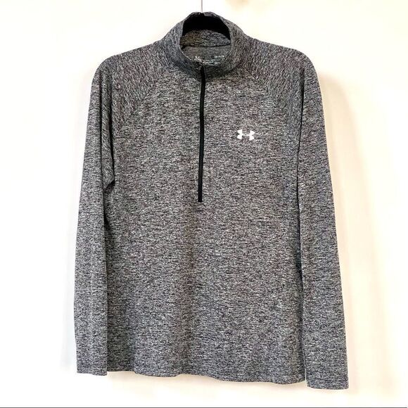 Under Armour Heatgear 1/2 Zip Lightweight Gray Pullover, Size L - Picture 1 of 7